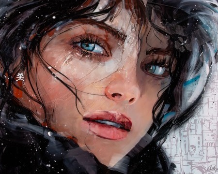 Plovdiv - 100 x 70 cm - Peinture acrylique et résine sur métal