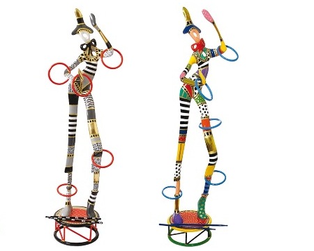 Jongleur - 155 x 47 x 35 cm - Sculpture en bronze
