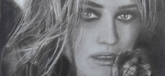 Elle - 16,8" x 21,5" - Work on paper