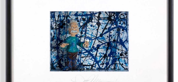 Feeling blue - 28" x 19" x 7,4" - Shadow box