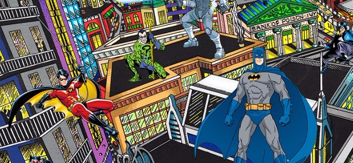 Batman rules the night - 16" x 23" - Serigraphy 3D