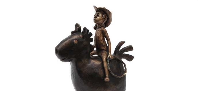 Billy - 20 cm - Sculpture en bronze