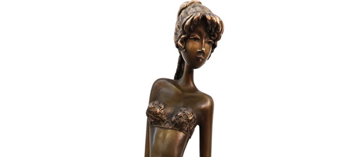 Gina - 100 cm - Sculpture en bronze