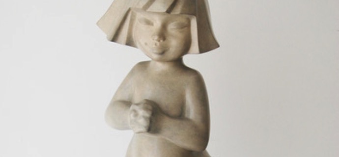 Zen - Sculpture en bronze - 70 cm