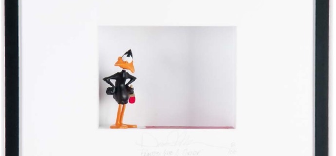 Painted into a corner - 26" x 28" - Shadow Box