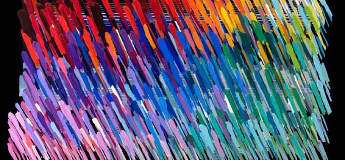 Notes Black - 180 x 120 cm - Monotype