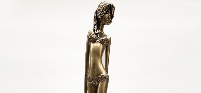 Julia - 39" - Bronze sculpture,