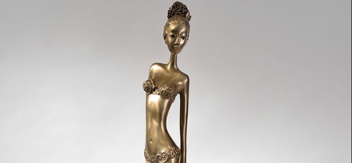 Evenyne - 100 cm - Sculpture en bronze