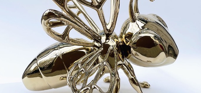 Abeille - polished stainless steel - 20"inch