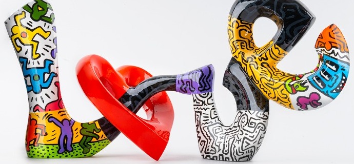 I love Keith Haring - 20"- free standing sculpture