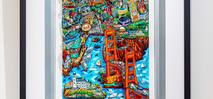 Shakin' and Bakin' in San Francisco - 115 x 69 cm - Sérigraphie 3D