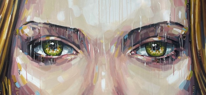 Adèle - 140 x 140 cm - Acrylique sur toile