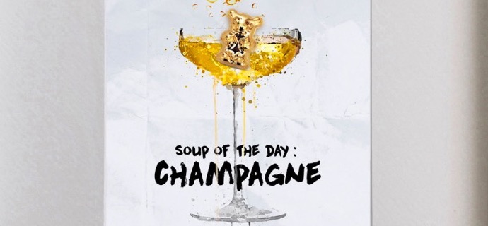 Champagne - Mix Media - 10,6" x 10,6" inch