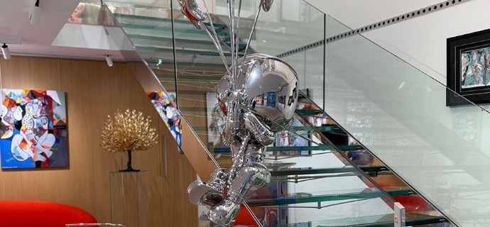 Acrobate - polished stainless steel - 79" inch