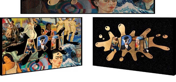 Art of splash - Kinetic Pop art - 74 x 148 cm