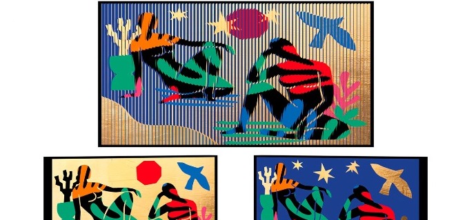 La piscine - Kinetic Pop art - 60 x 113 cm