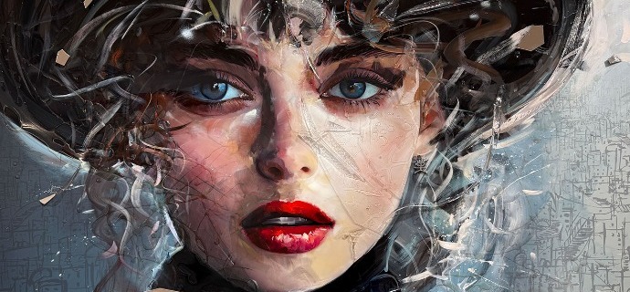 Athènes - 39" x 29" - Mixed Media