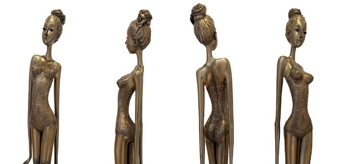 Sabine - 39" - Bronze sculpture,