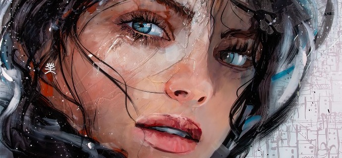 Plovdiv - 100 x 70 cm - Peinture acrylique et résine sur métal