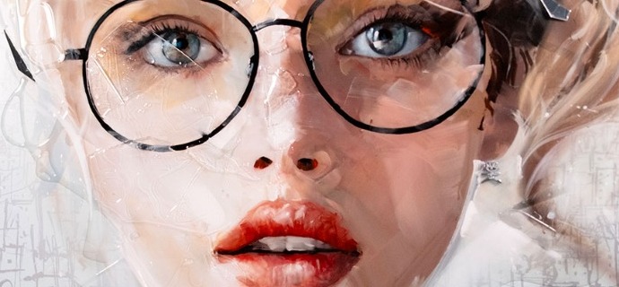 Cambridge - 100 x 150 cm - Peinture acrylique et résine sur métal