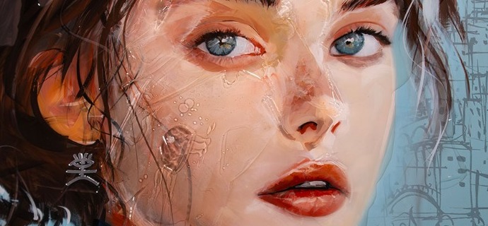 Palerme - 75 x 50 cm - Peinture acrylique et résine sur métal