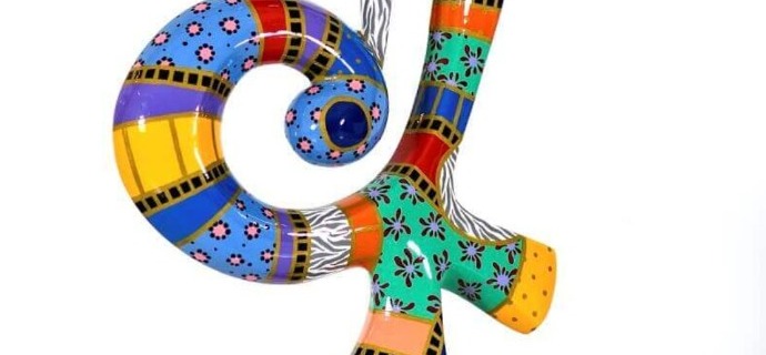 Luck - 69 x 19 cm - Sculpture en aluminium