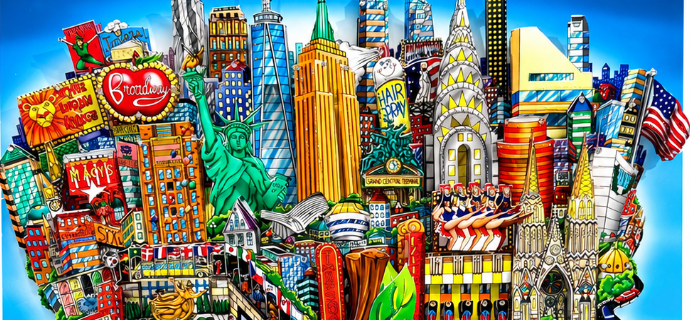 It's deliciously Manhattan - 27" x 22" - Serigraphy 3D
