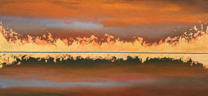 Terre de Lumière - Peinture acrylique sur toile - 100 x 71 cm