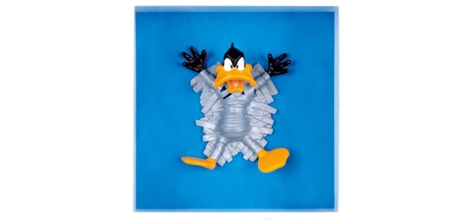 Duck tape - 20" x 20" - Shadow box