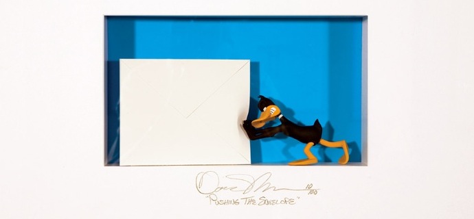 Pushing the envelope - 21" x 29" - Shadow box