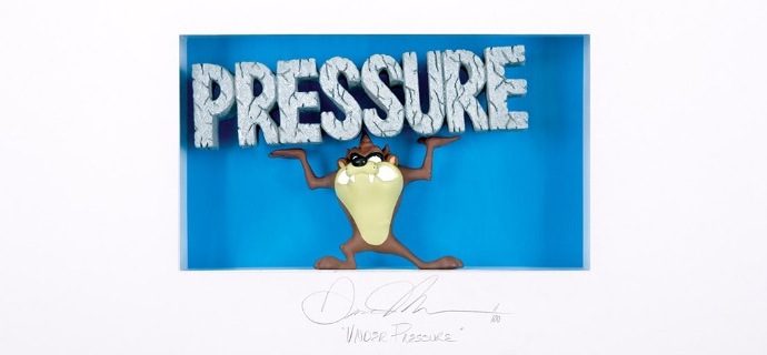 Under pressure - 21" x 29" - Shadow box